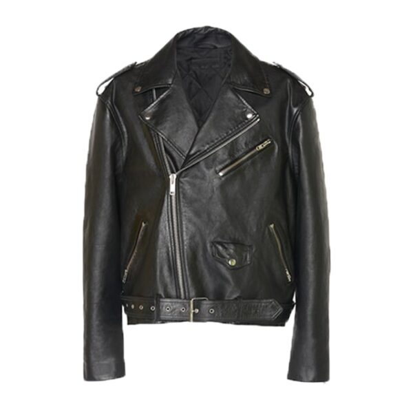 Giacca in pelle da motociclista Brando Biker Moto Racer