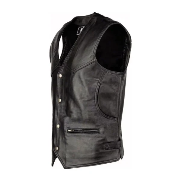 Gilet tradizionale in pelle da uomo