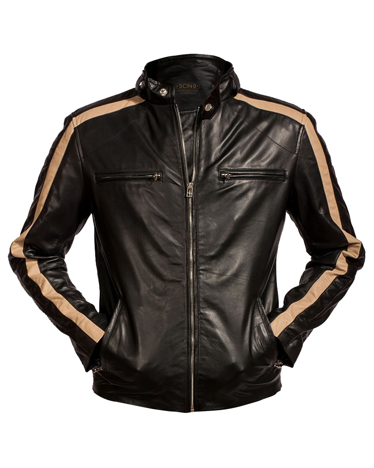 Giacca in pelle da motociclista Walter