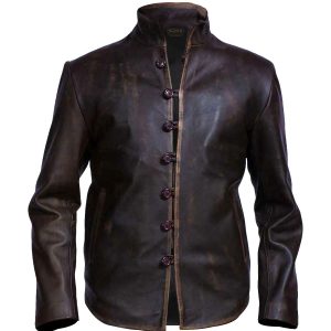 Giacca in pelle da motociclista Brent