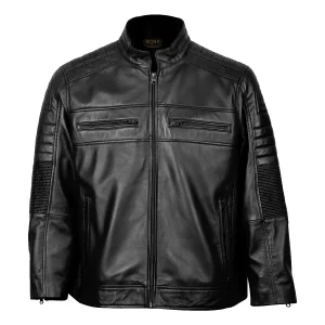 Giacca in pelle Shawn Classic Cafe Racer