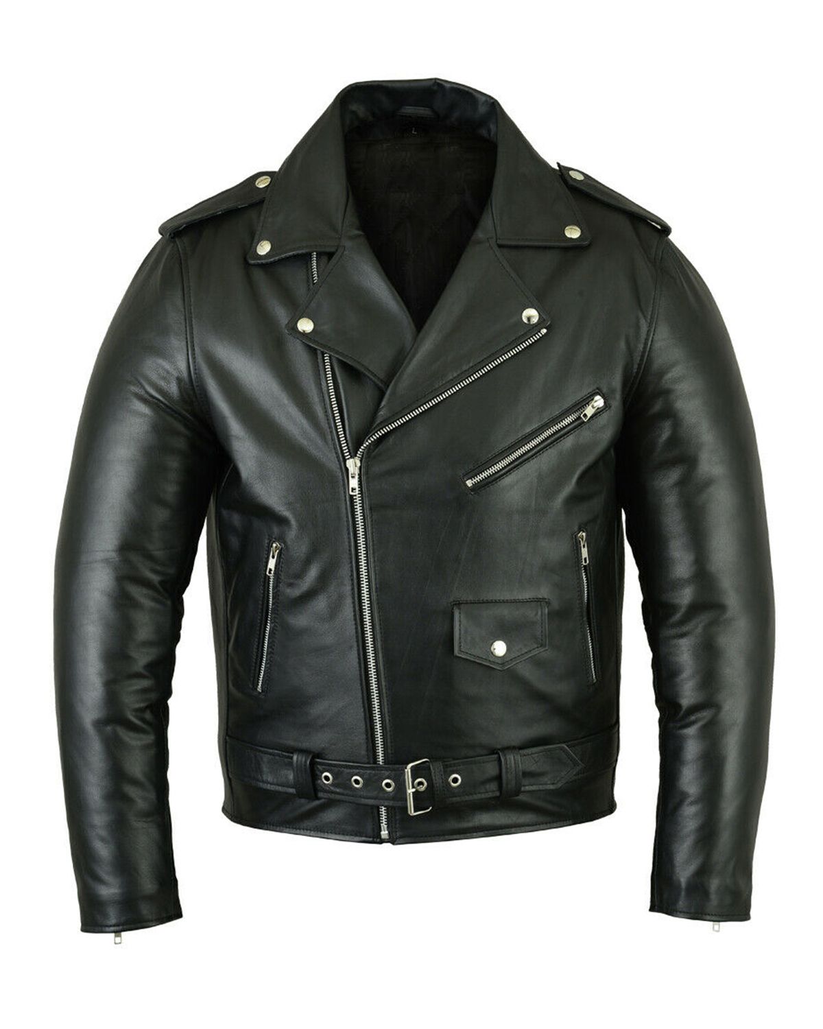 Giacca in pelle da motociclista Brando