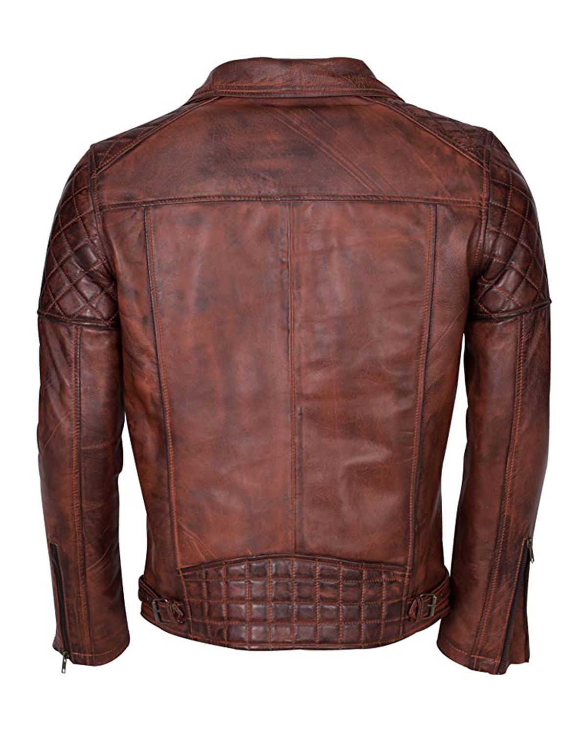 Giacca in pelle da motociclista di Sam Brando