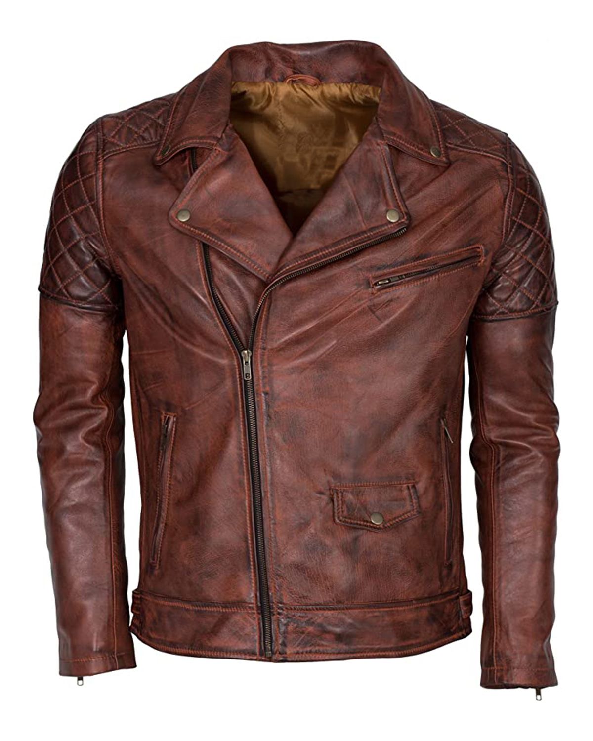 Giacca in pelle da motociclista di Sam Brando