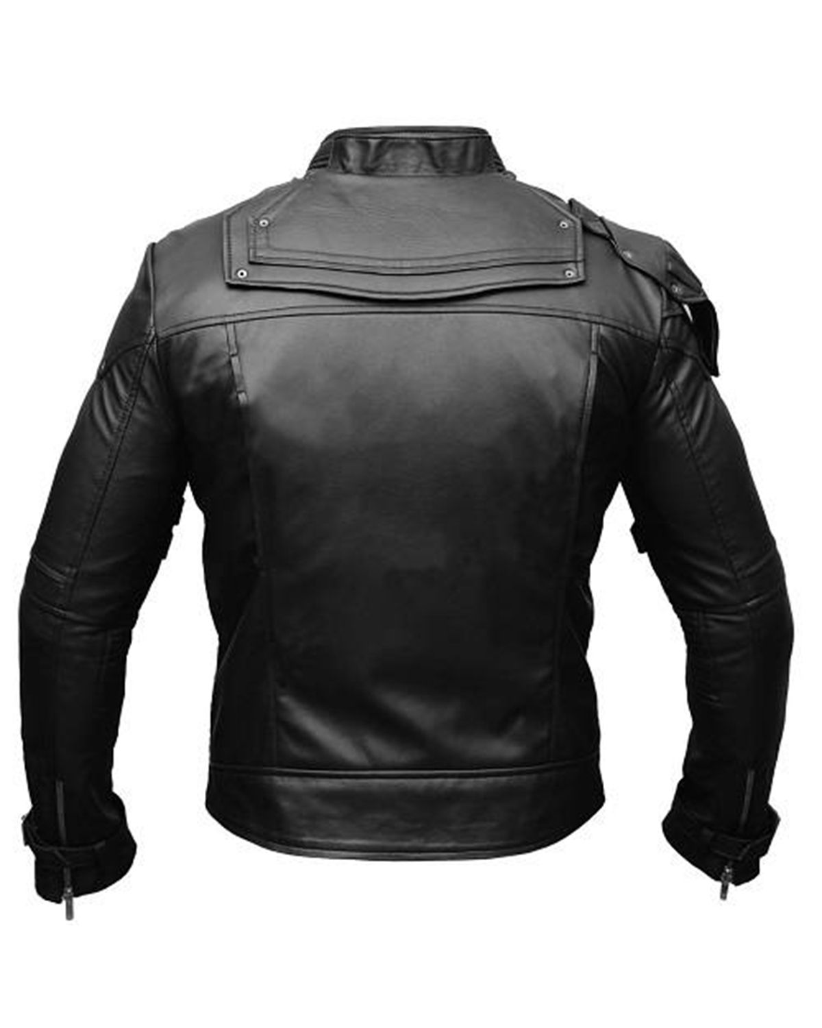 Giacca in pelle da motociclista Asher
