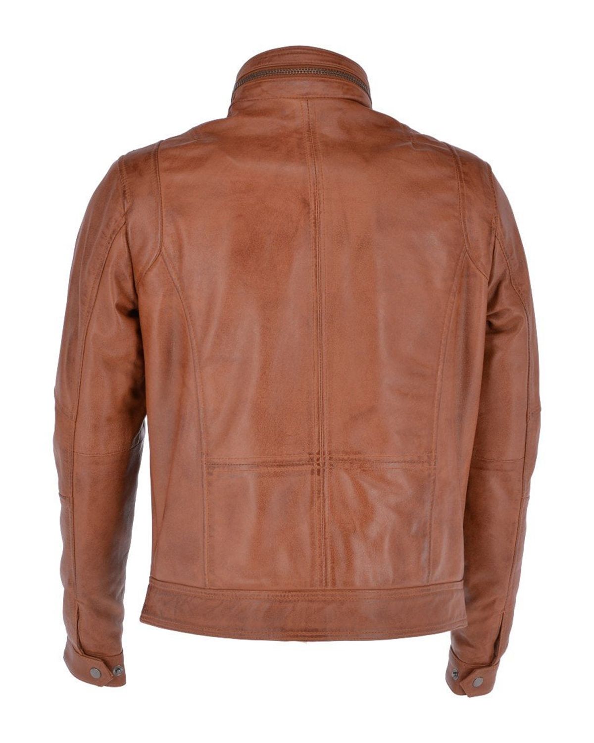 Giacca in pelle da motociclista Zander