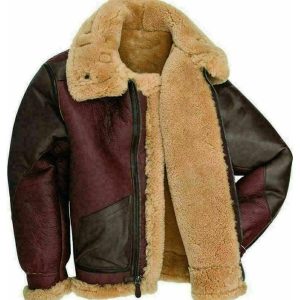 Giacca in pelle da aviatore George Bomber