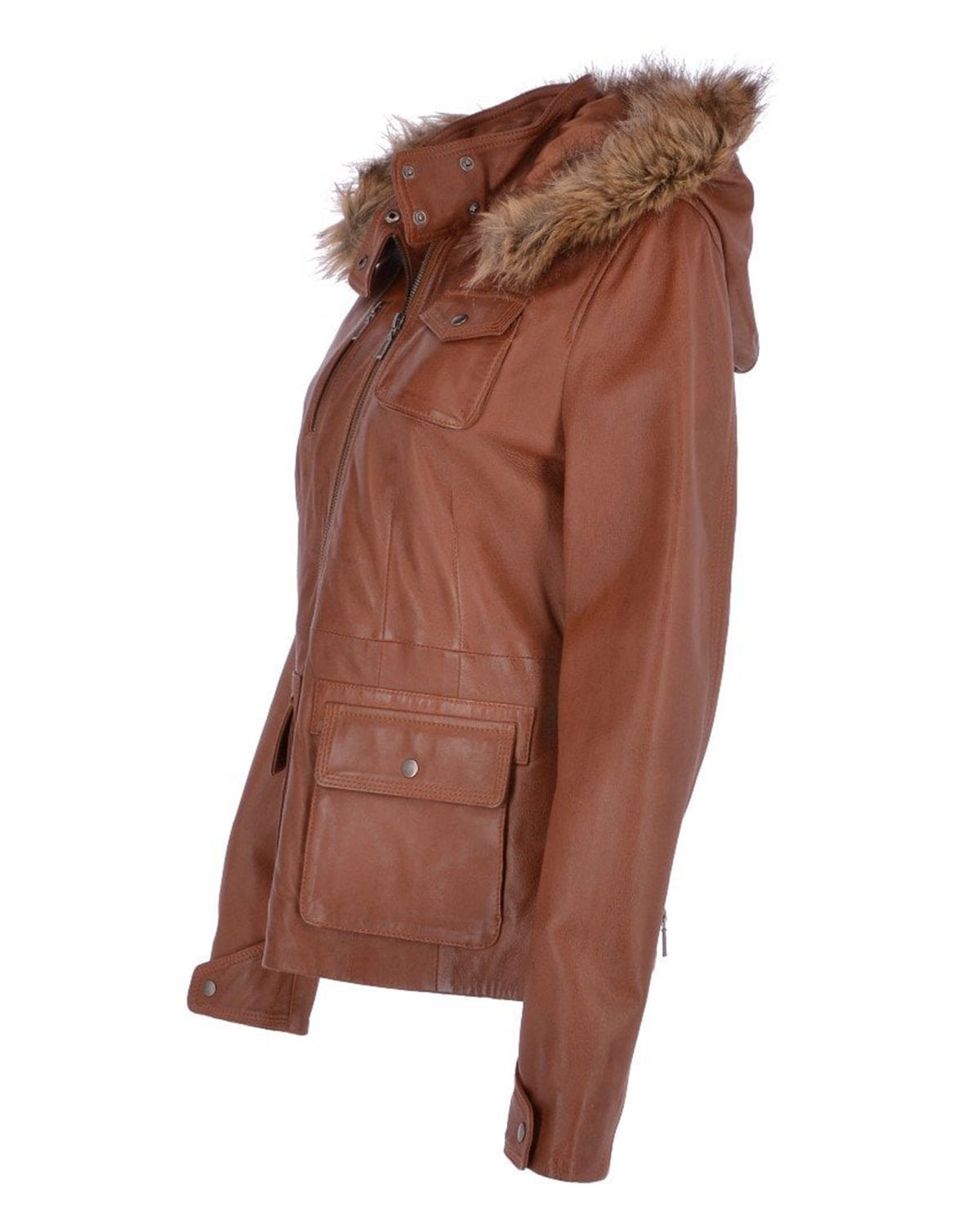 Giacca in pelle da motociclista Casey