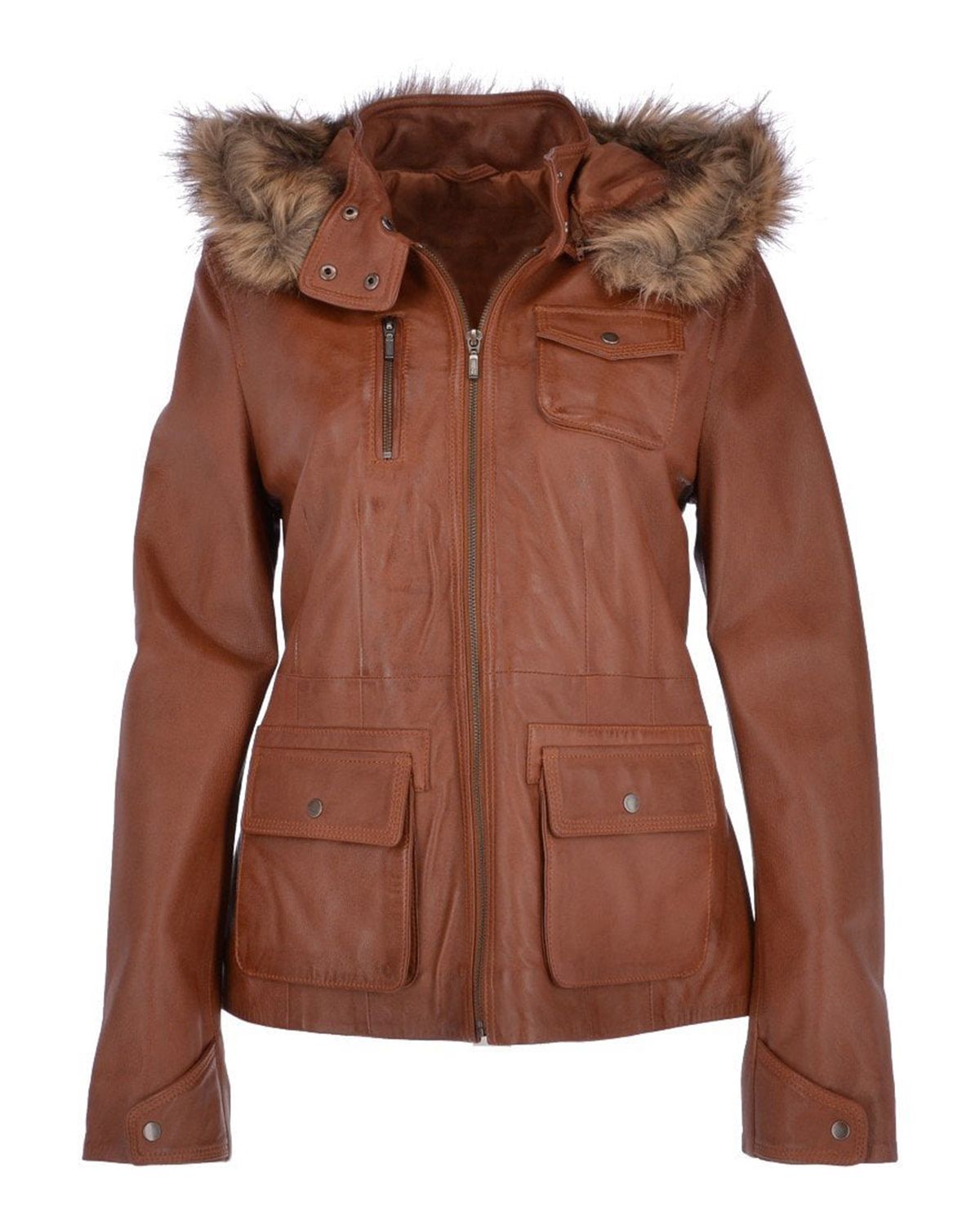 Giacca in pelle da motociclista Casey