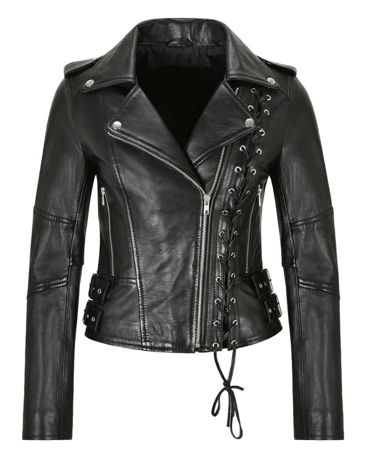 Giacca in pelle da motociclista Pixie