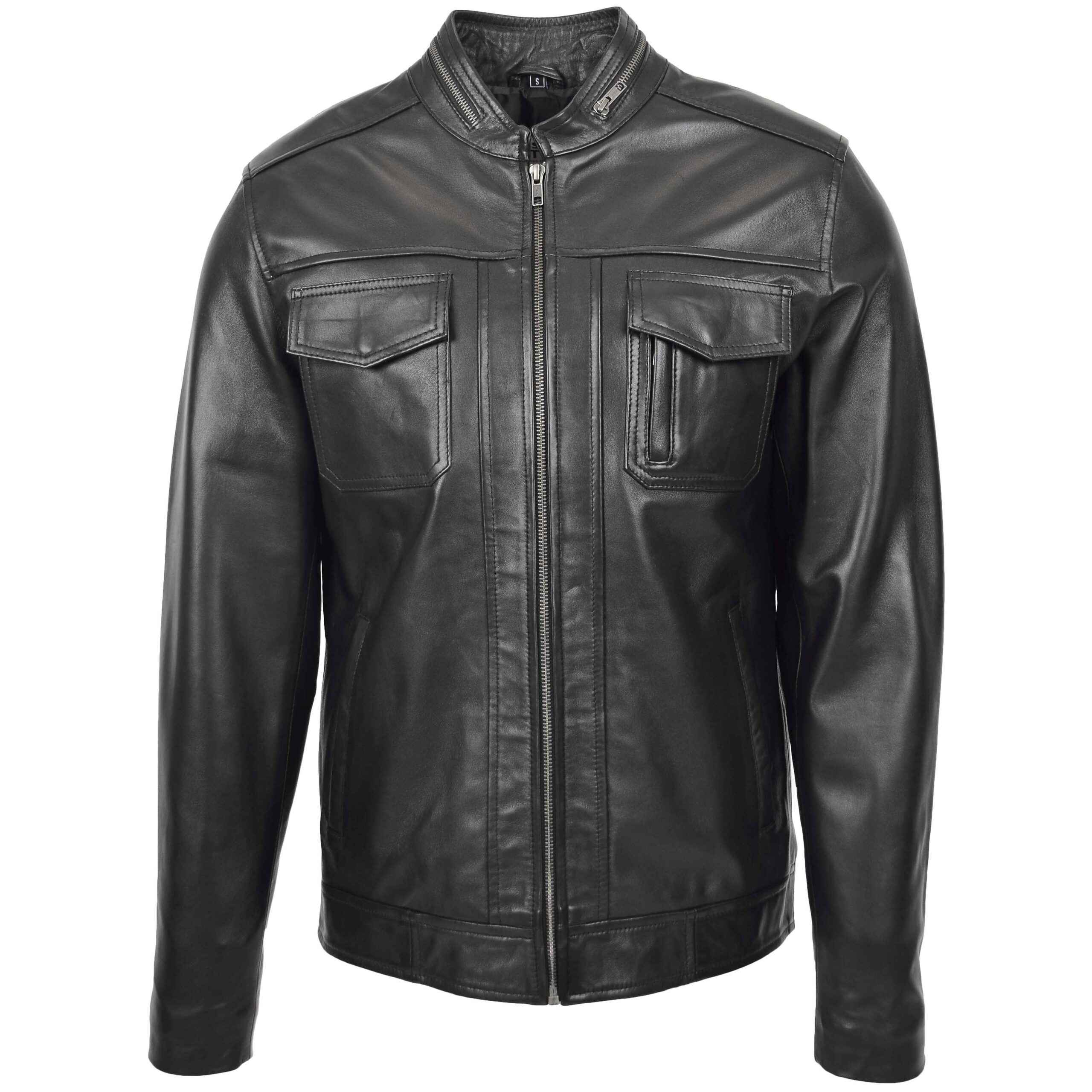 BUNERI Biker Casual Jaime Cuero Negro - Imagen 3