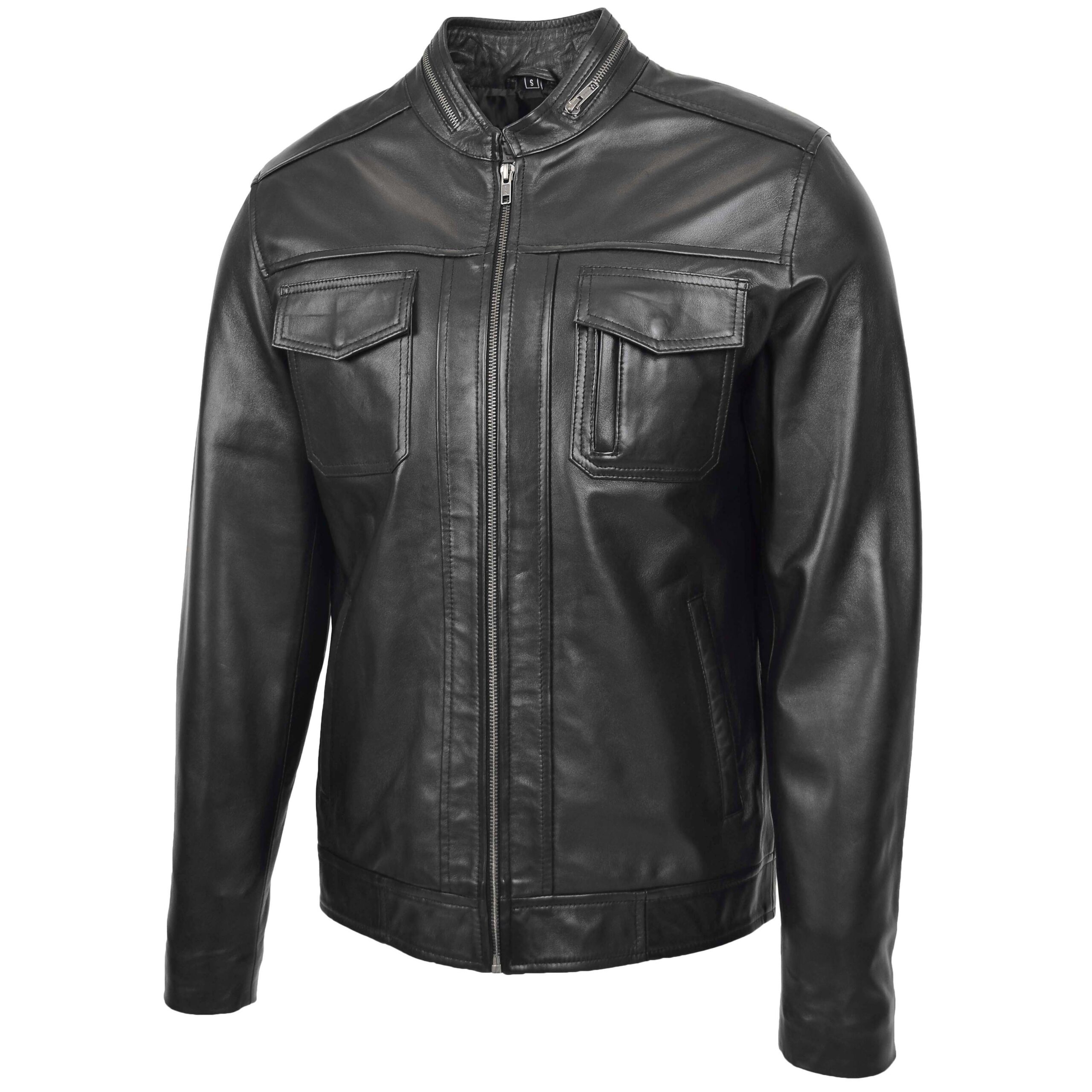 BUNERI Biker Casual Jaime Cuero Negro - Imagen 4