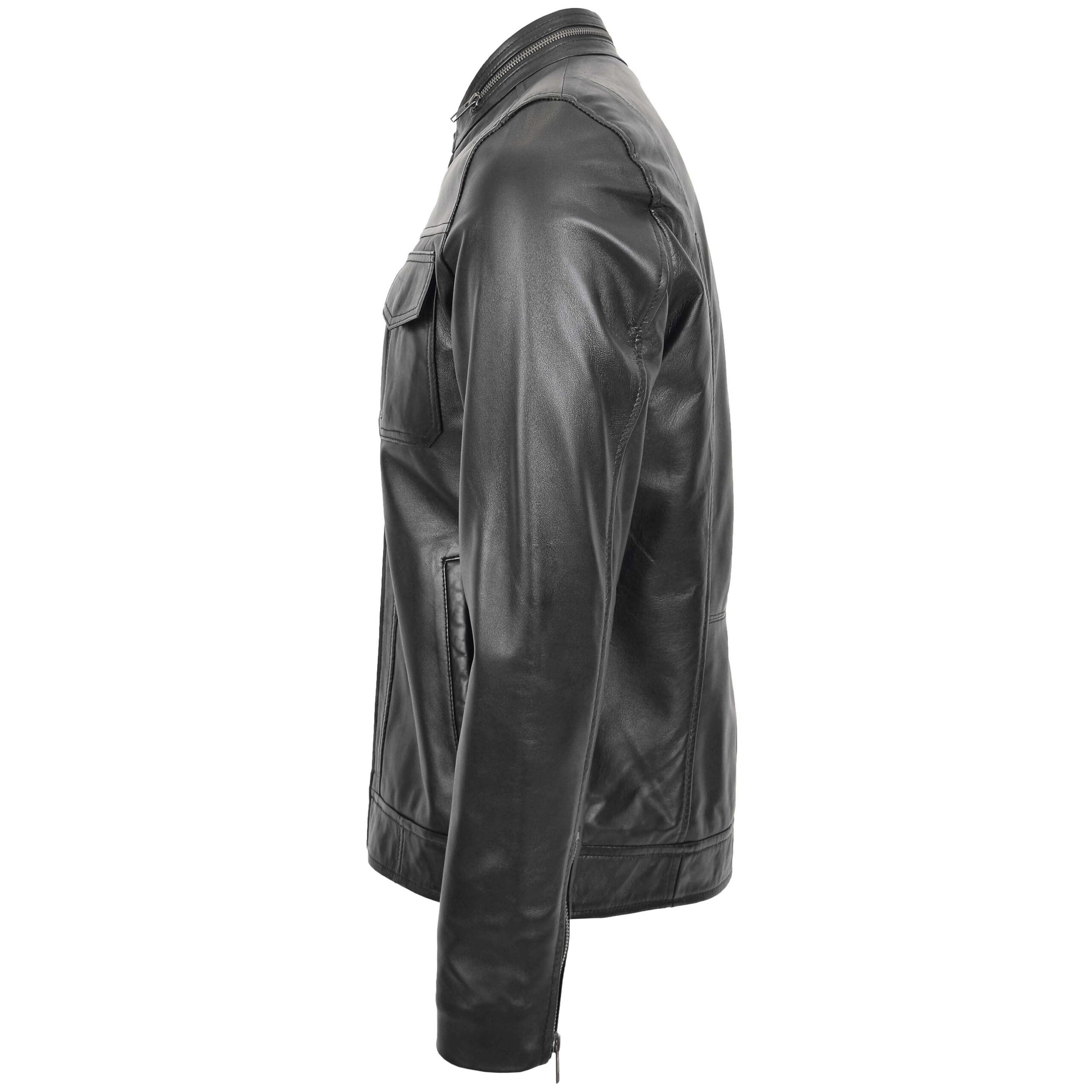 BUNERI Biker Casual Jaime Cuero Negro - Imagen 5