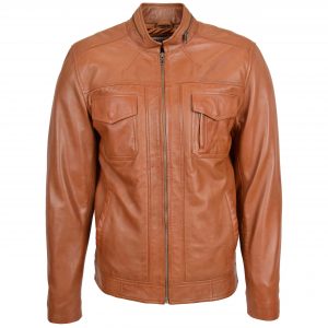 BUNERI Biker Cuero Jaime Tan Casual