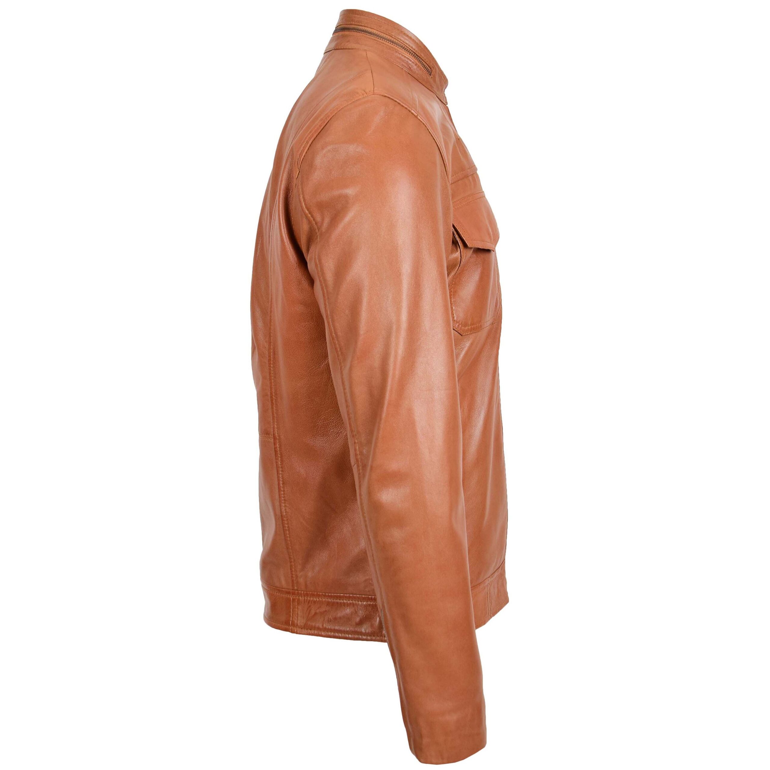 BUNERI Biker Cuero Jaime Tan Casual - Imagen 4