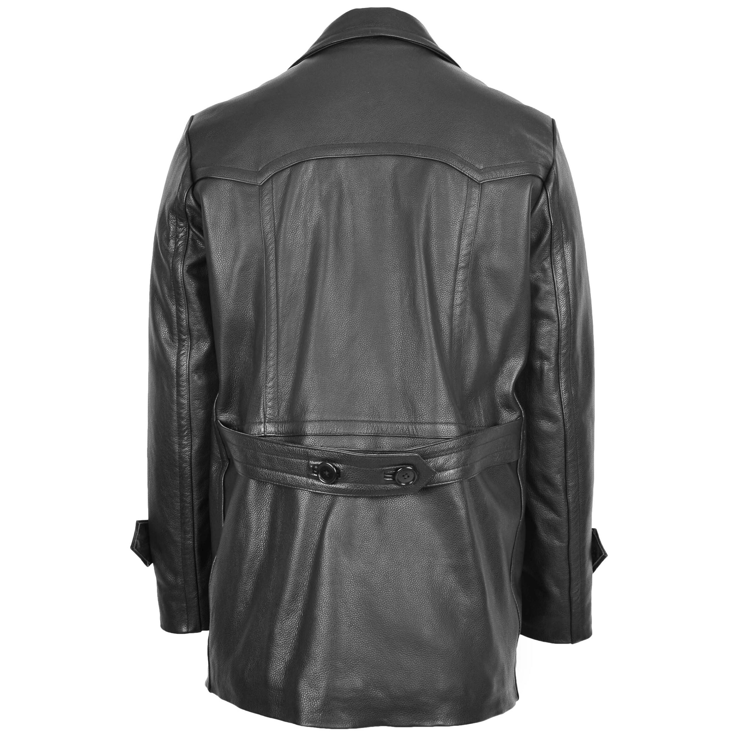 BUNERI de Cuero Salcombe Negro de Doble Botonadura - Imagen 2
