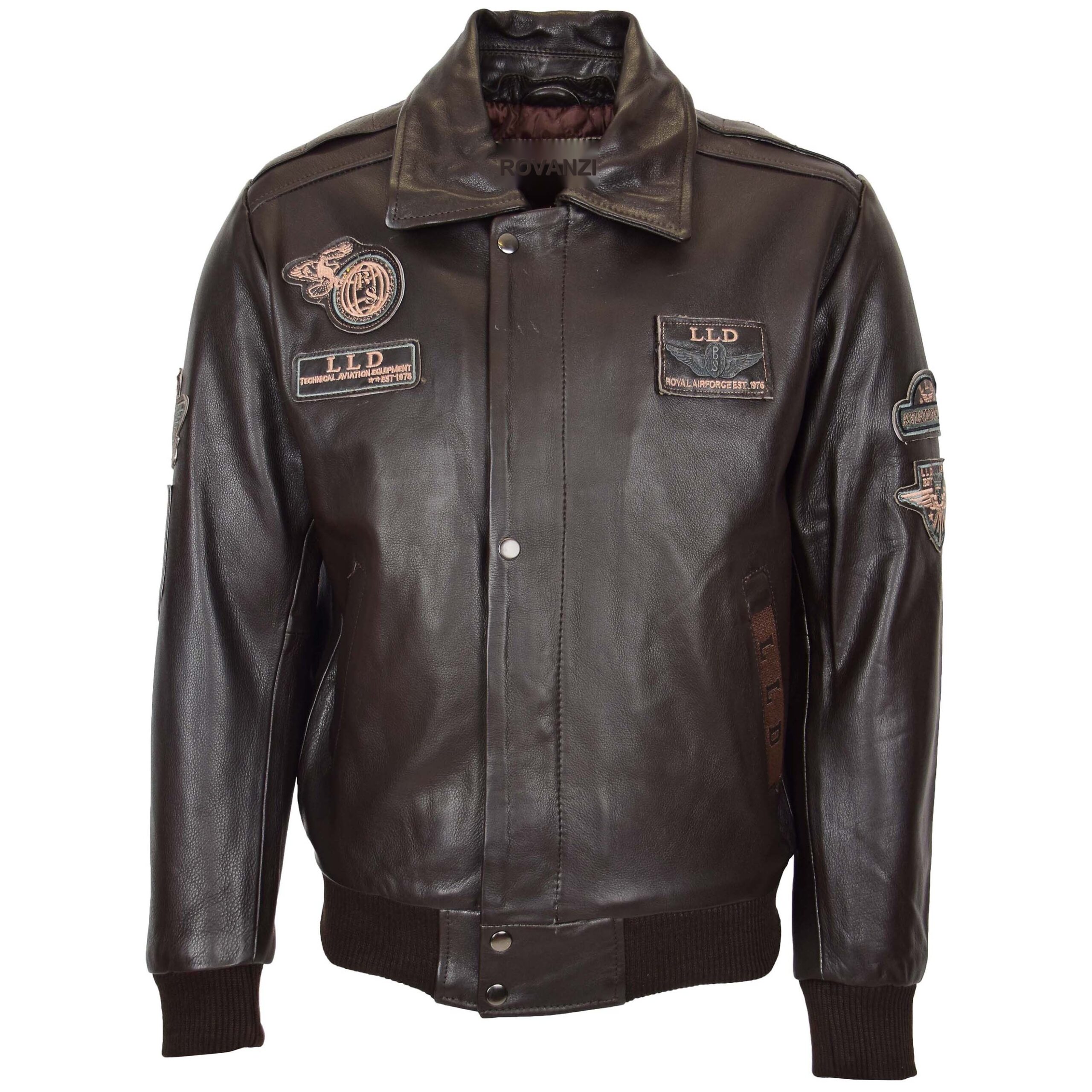BUNERI Cuero Pilot-N Marrón con Cuello Desmontable - Imagen 3