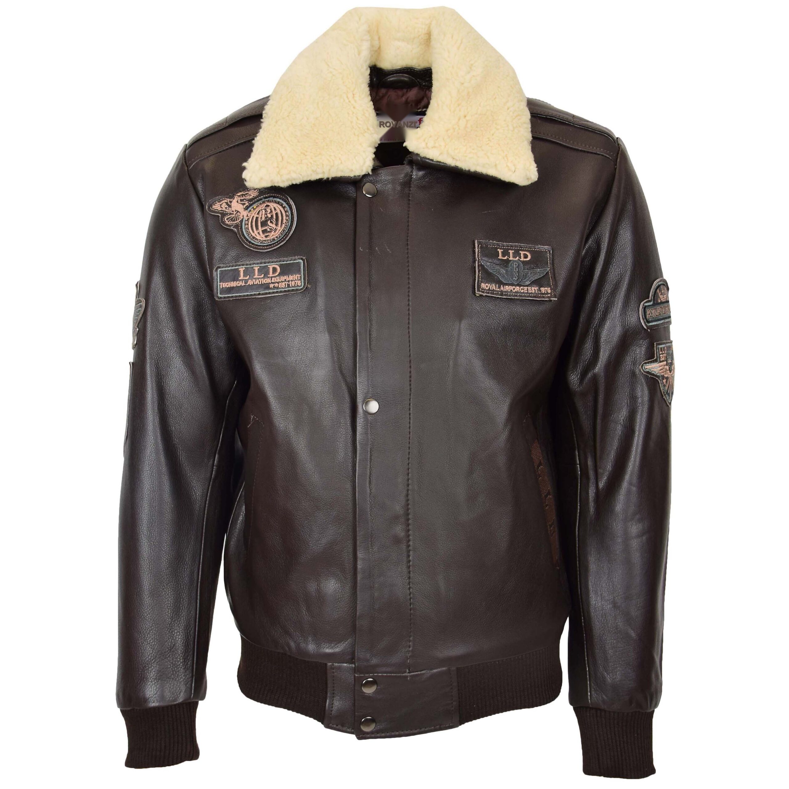 BUNERI Cuero Pilot-N Marrón con Cuello Desmontable - Imagen 4