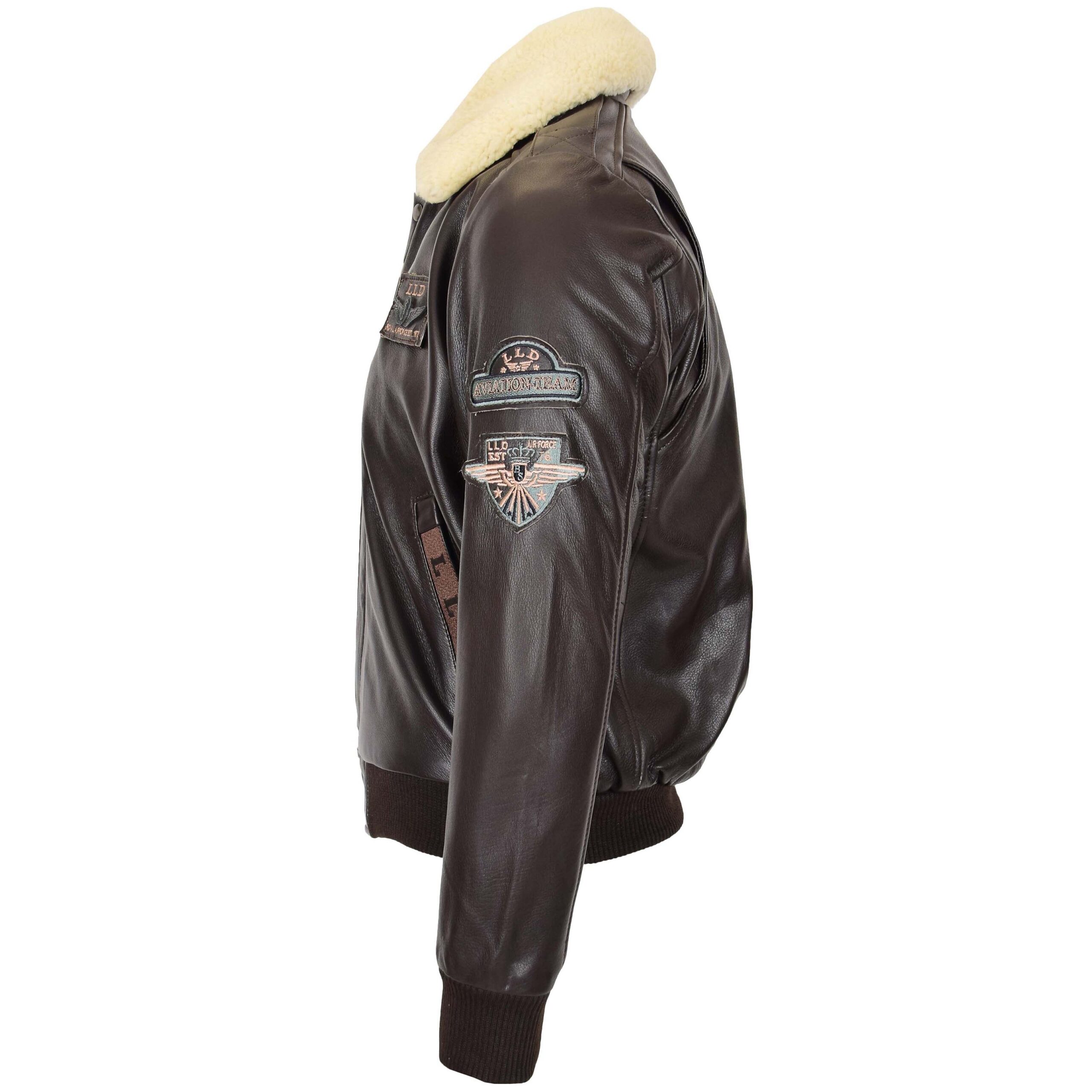 BUNERI Cuero Pilot-N Marrón con Cuello Desmontable - Imagen 5