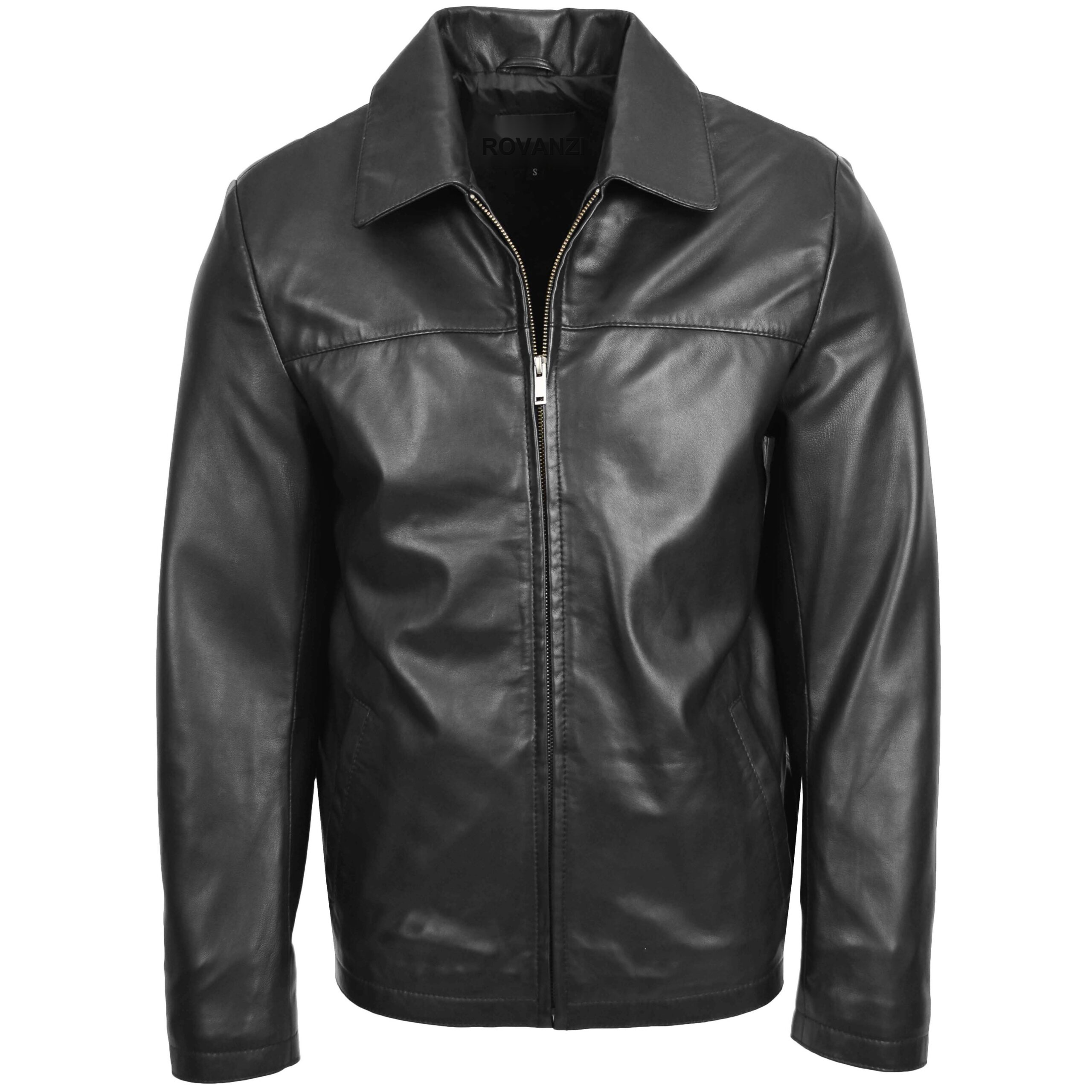 BUNERI Cuero James Negro Zip Box Harrington