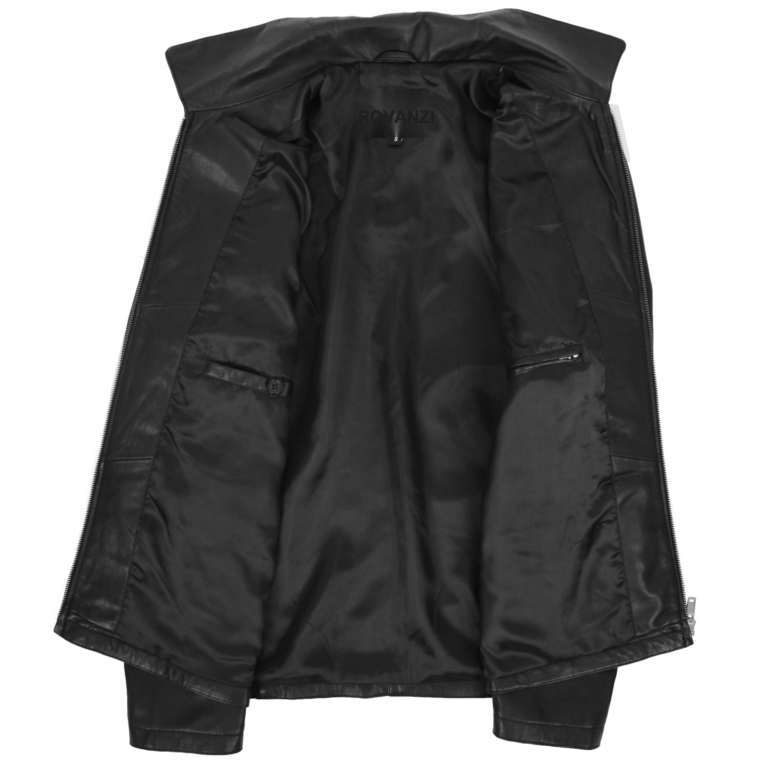 BUNERI Cuero James Negro Zip Box Harrington - Imagen 5