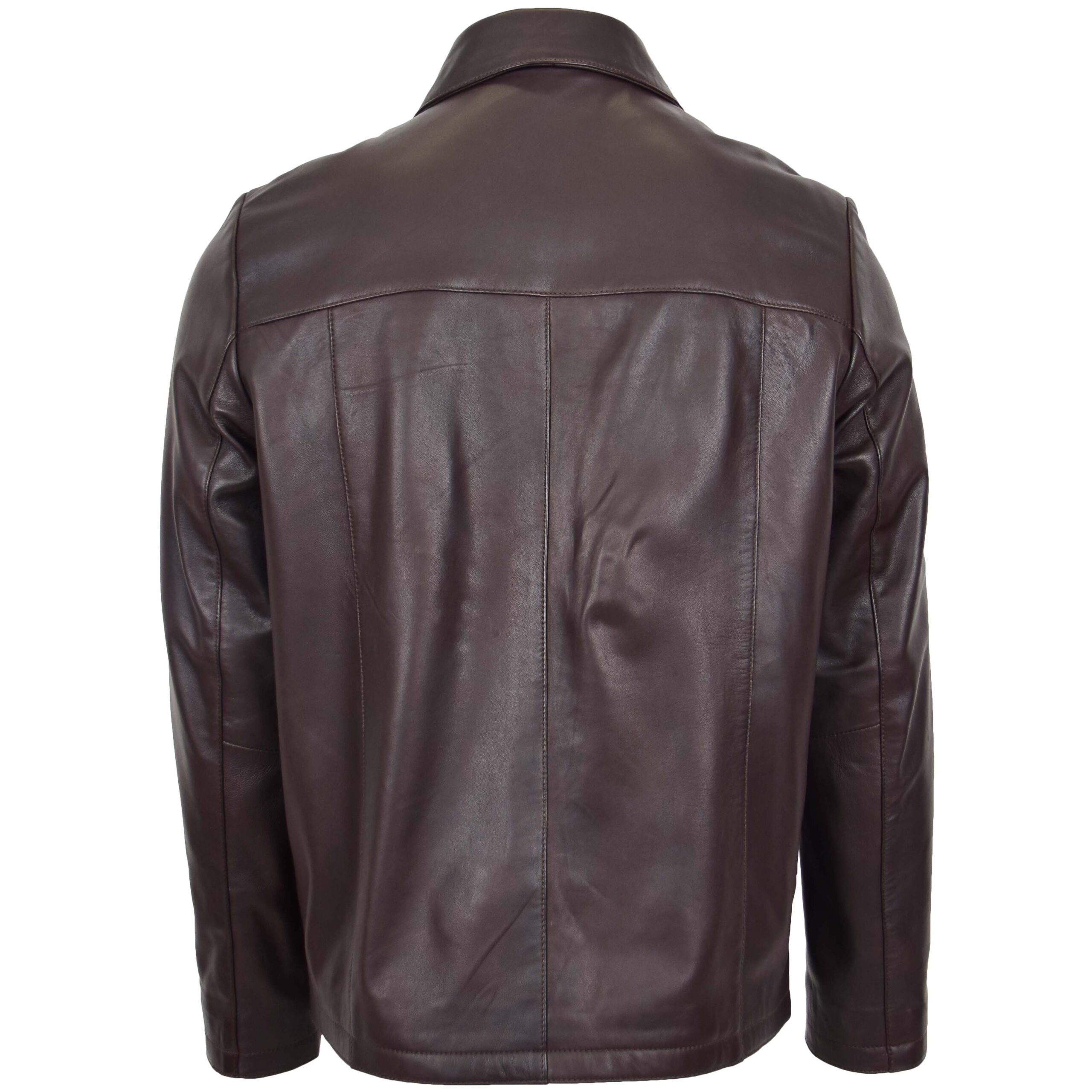 BUNERI Harrington Cuero James Marrón Zip Box - Imagen 2