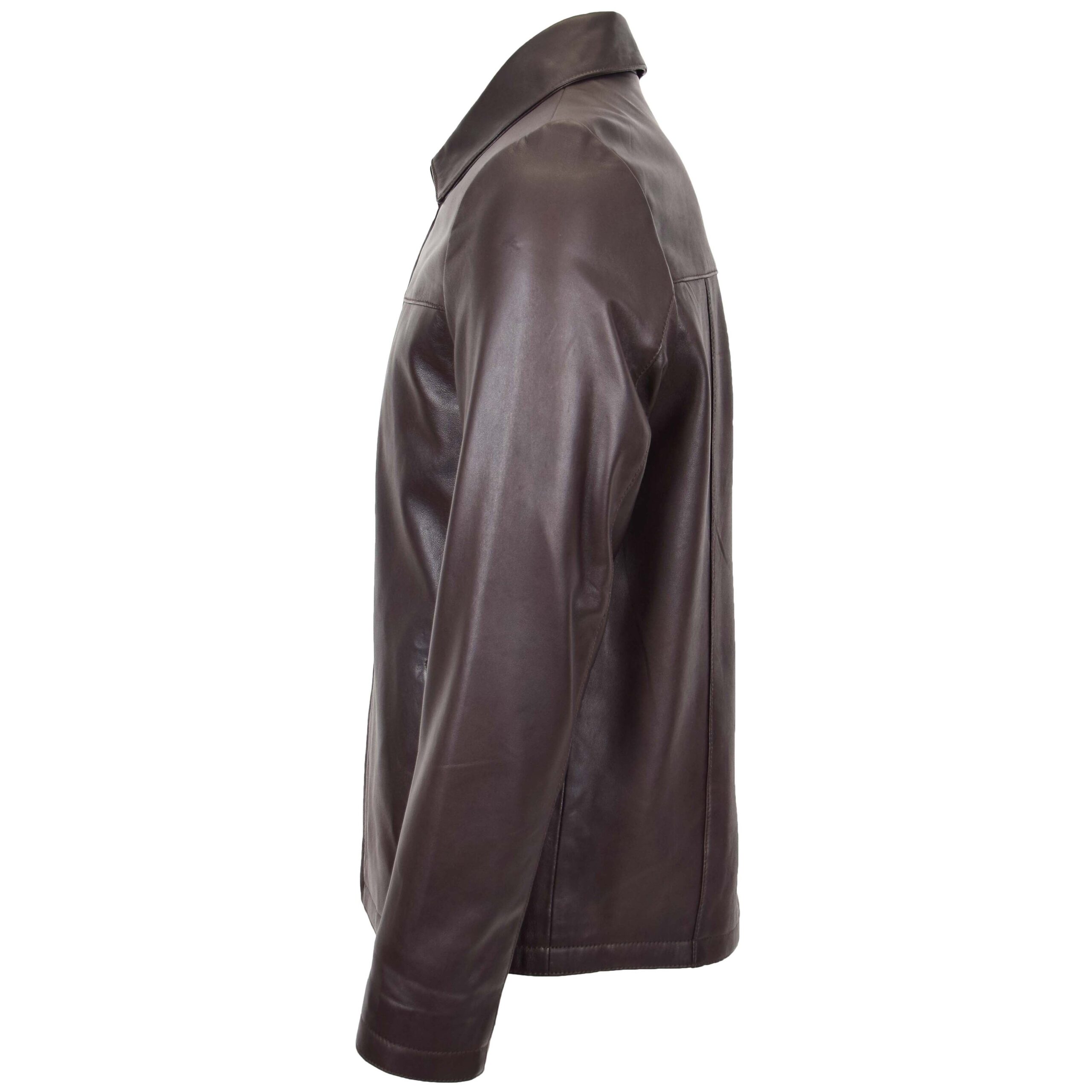 BUNERI Harrington Cuero James Marrón Zip Box - Imagen 4