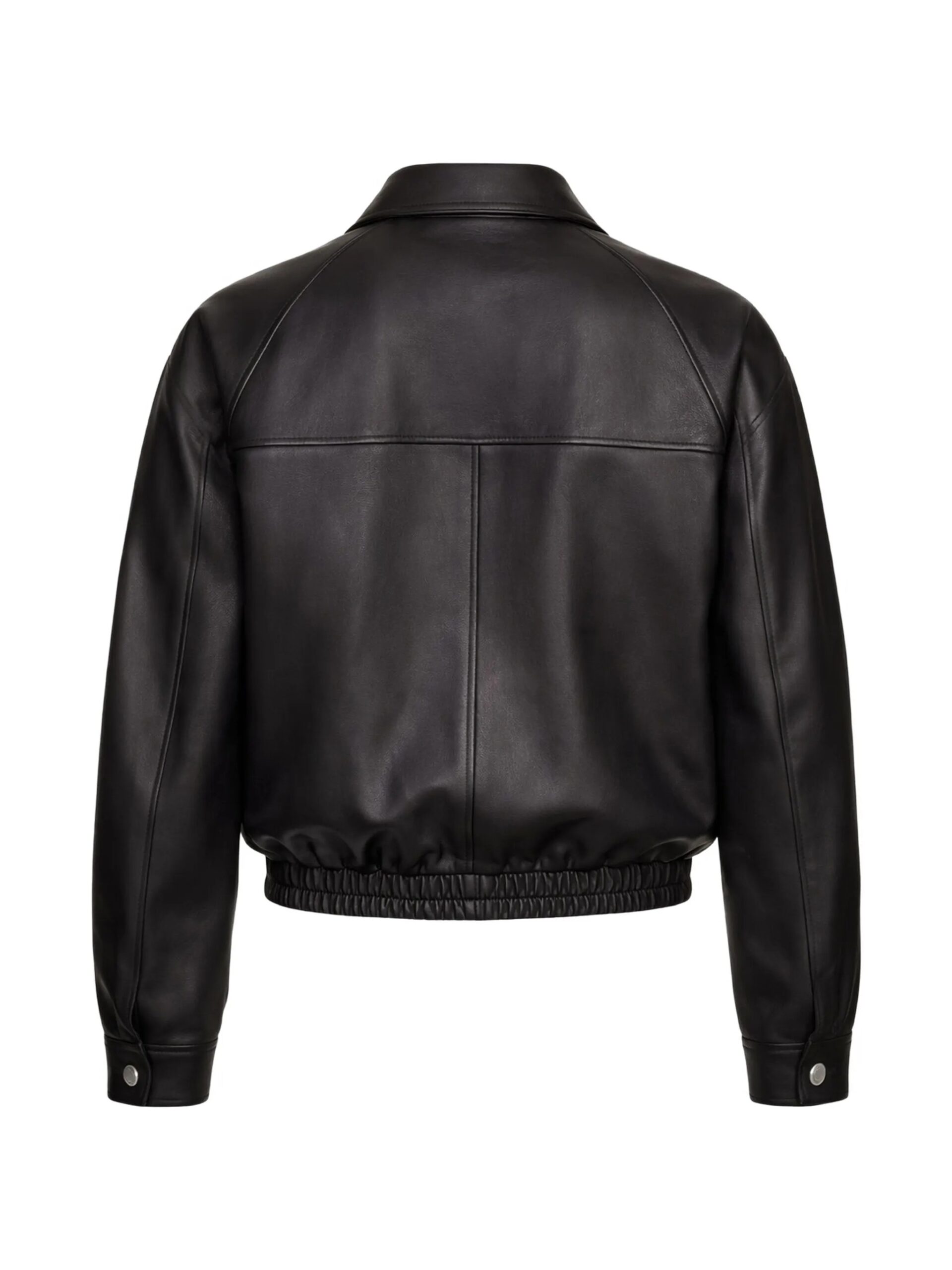 BUNERI Chaqueta Hombre Cuero Zipple Negro - Imagen 2