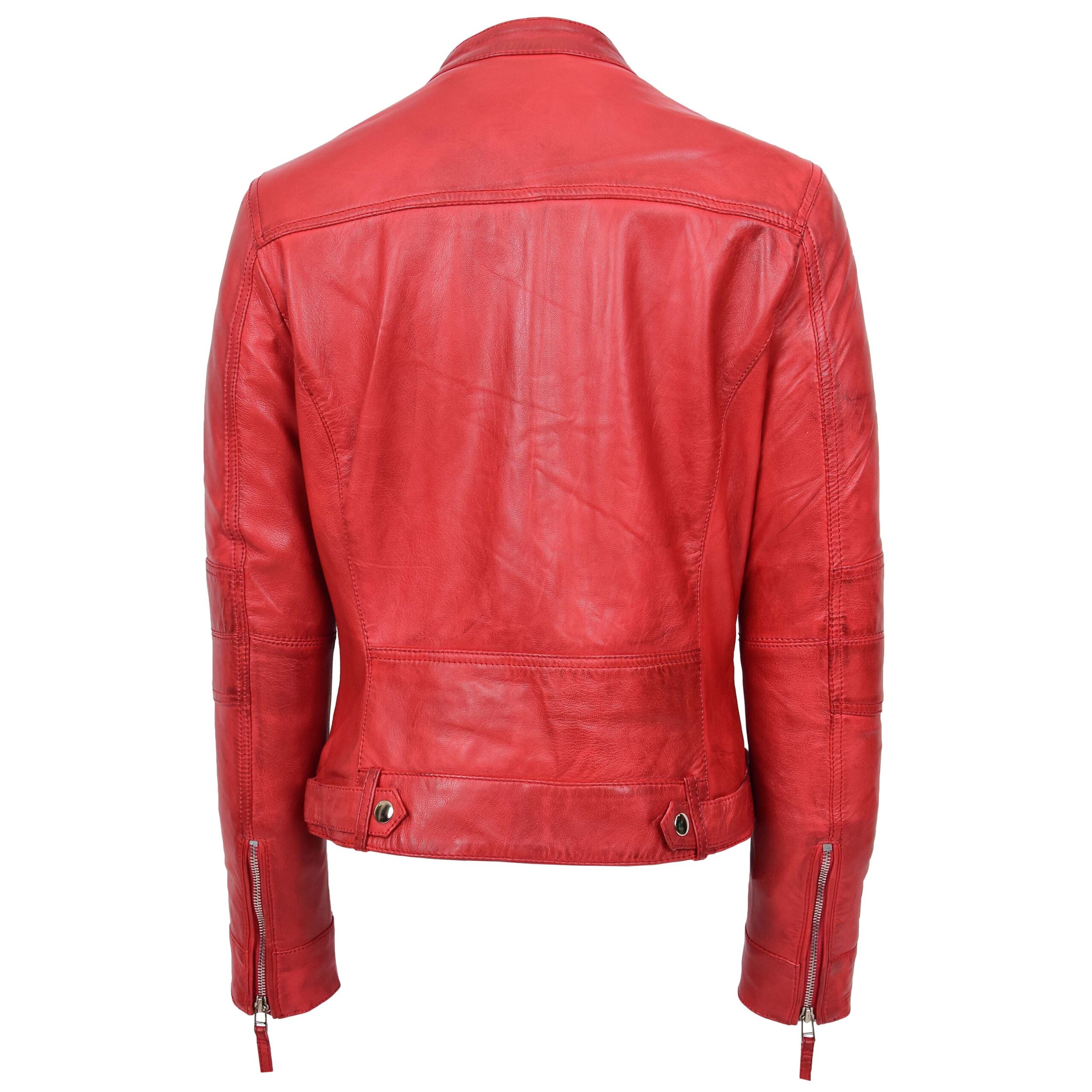 BUNERI Biker Cuero Casual Annie Roja - Imagen 2