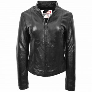 BUNERI Biker Cuero Zoe Negra Casual Mujer