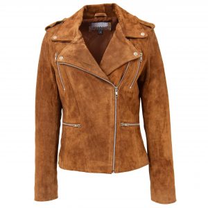 BUNERI Ante Skylar Tan Estilo Biker Zip